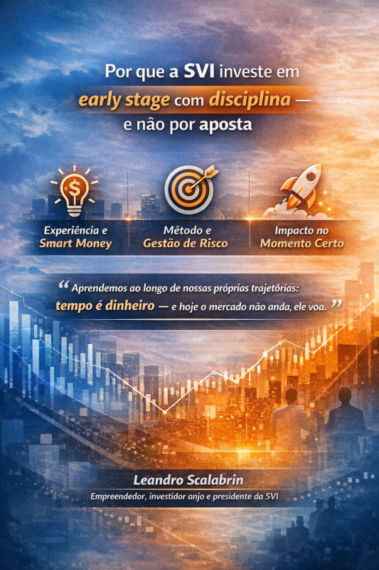 Por que a SVI investe em early stage com disciplina � e n�o por aposta