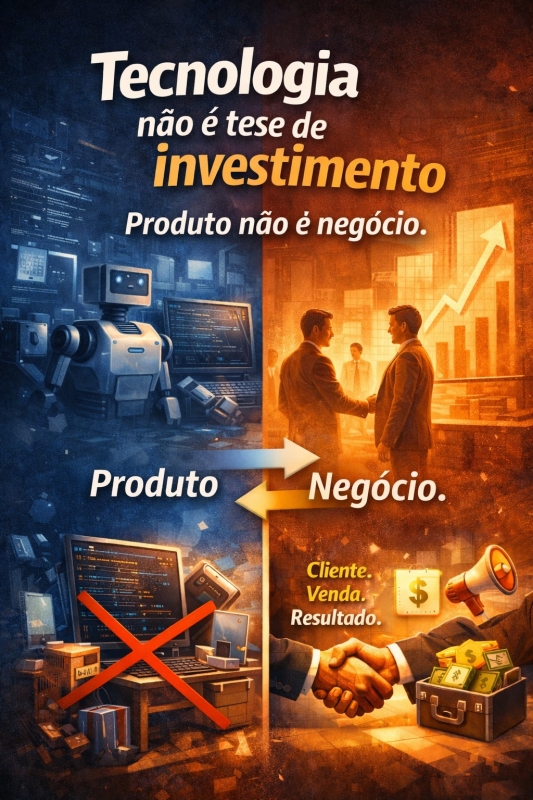 Tecnologia n�o � tese de investimento